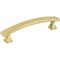 Elements 96 mm Center-to-Center Brushed Gold Square Hadly Cabinet Pull 449-96BG - alternate 1
